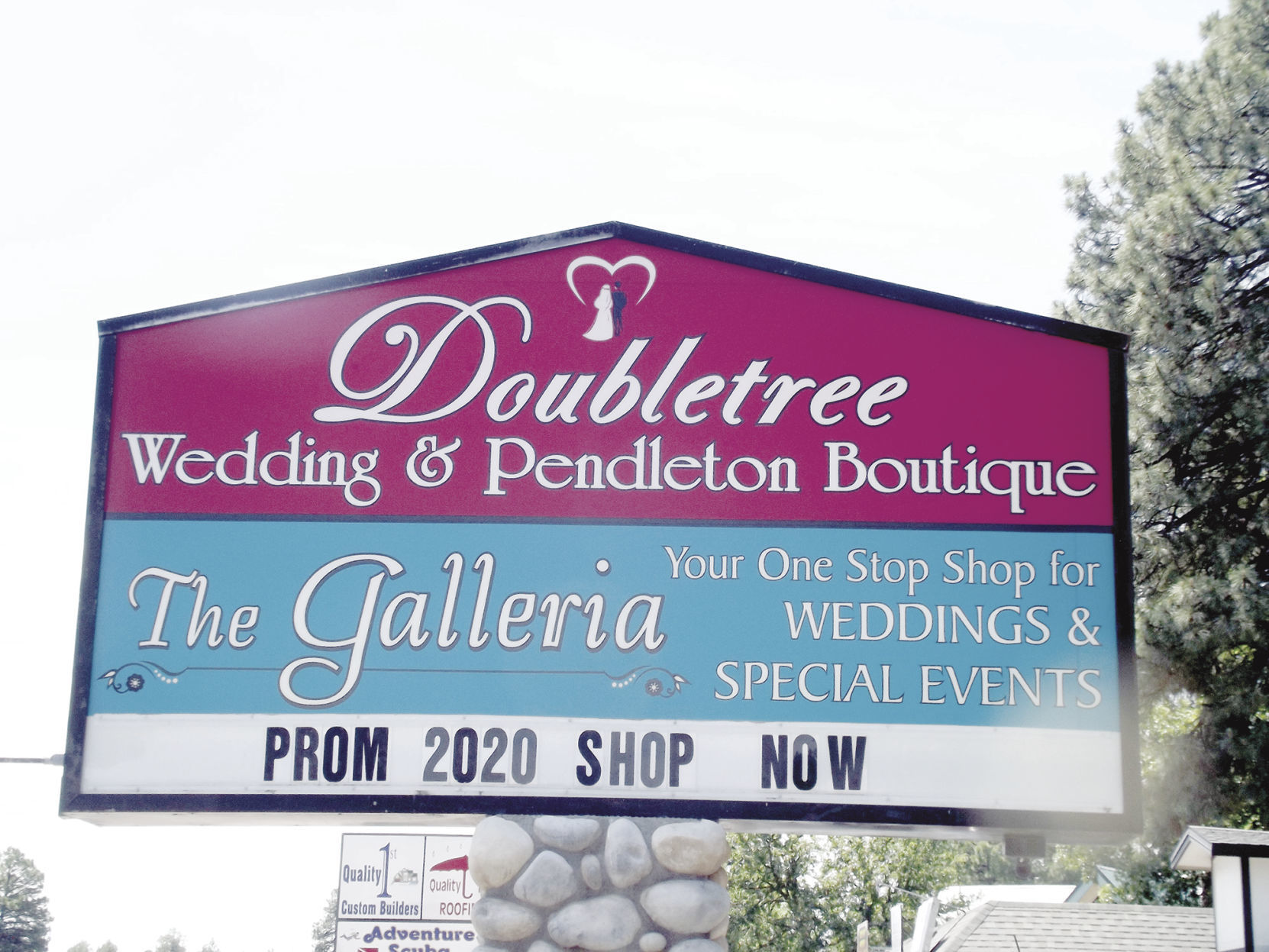 Local businesses speak out about lockdown effects - Doubletree sign